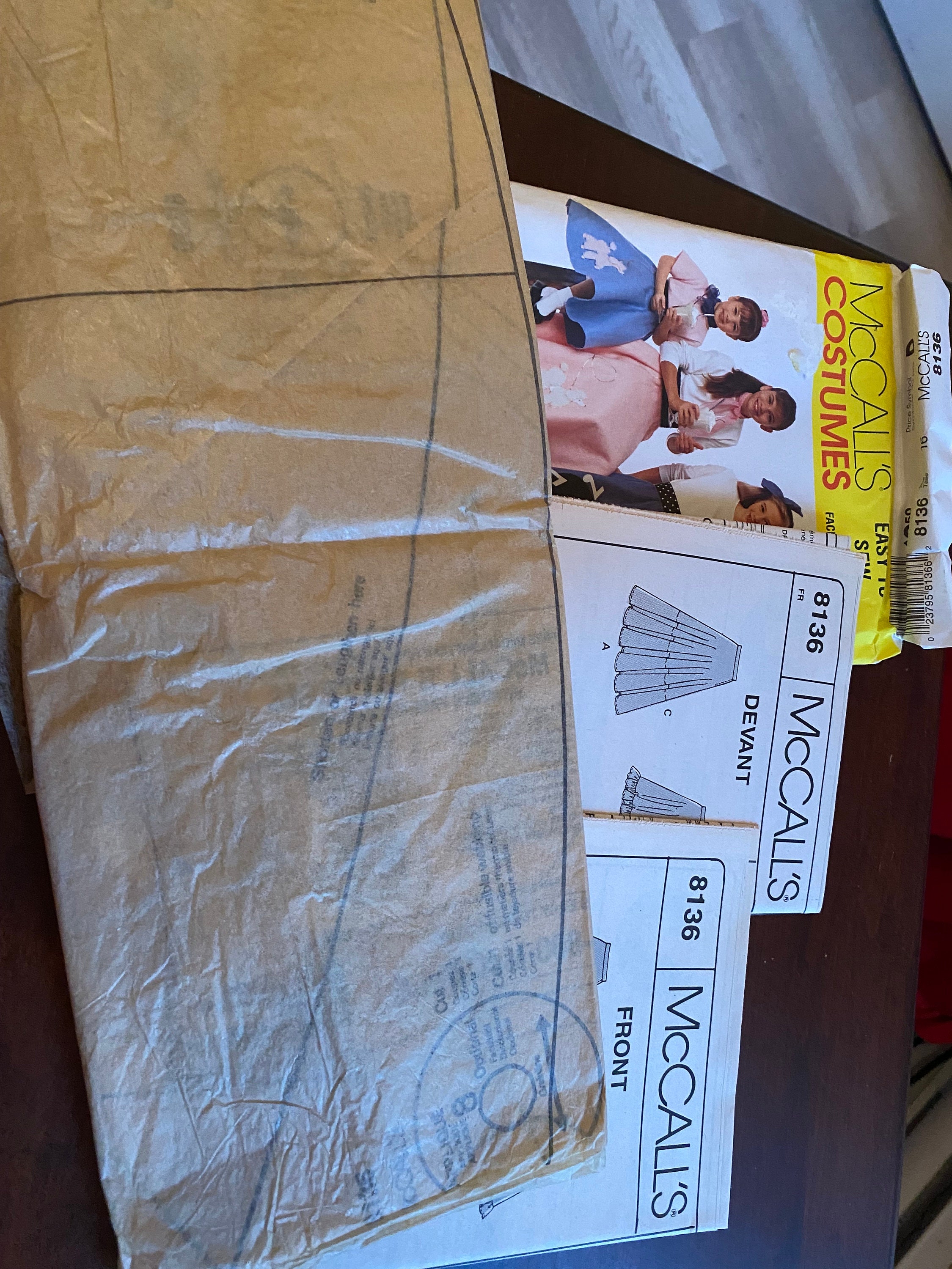 Vintage 1960s Grease Girl Costume Sewing Pattern: Mccall 8136, Size 16 ...