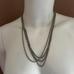 Silberkette, Kette Halskette, Vintage Halskette, Geschenk für sie, geschichtete Halskette, Silberkette, Geburtstagsgeschenk, Muttertagsgeschenk