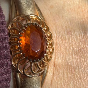 TOPAZ bracelet-vintage bracelet-vintage jewelry-anniversary gift for her-gemstone crystal bracelet-gold textured bracelet- woman bracelet