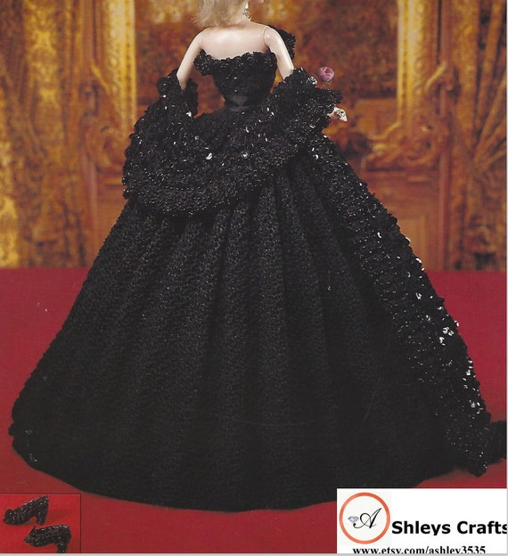 Crochet Party Dress for Barbie (Portuguese/Spanish)