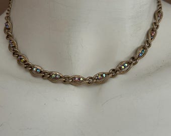 JUGENDSTIL Gold Choker Kette, Vintage Schmuck, Choker Halsband, Weihnachtsgeschenk, Geschenk für Sie, Vintage Kette, Vintage Schmuck