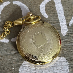 Vintage ANTIQUE GOLD pocket watch, vintage soldier, engraved U.S nautical, anniversary gift for father day, gold compass, Ashley3535