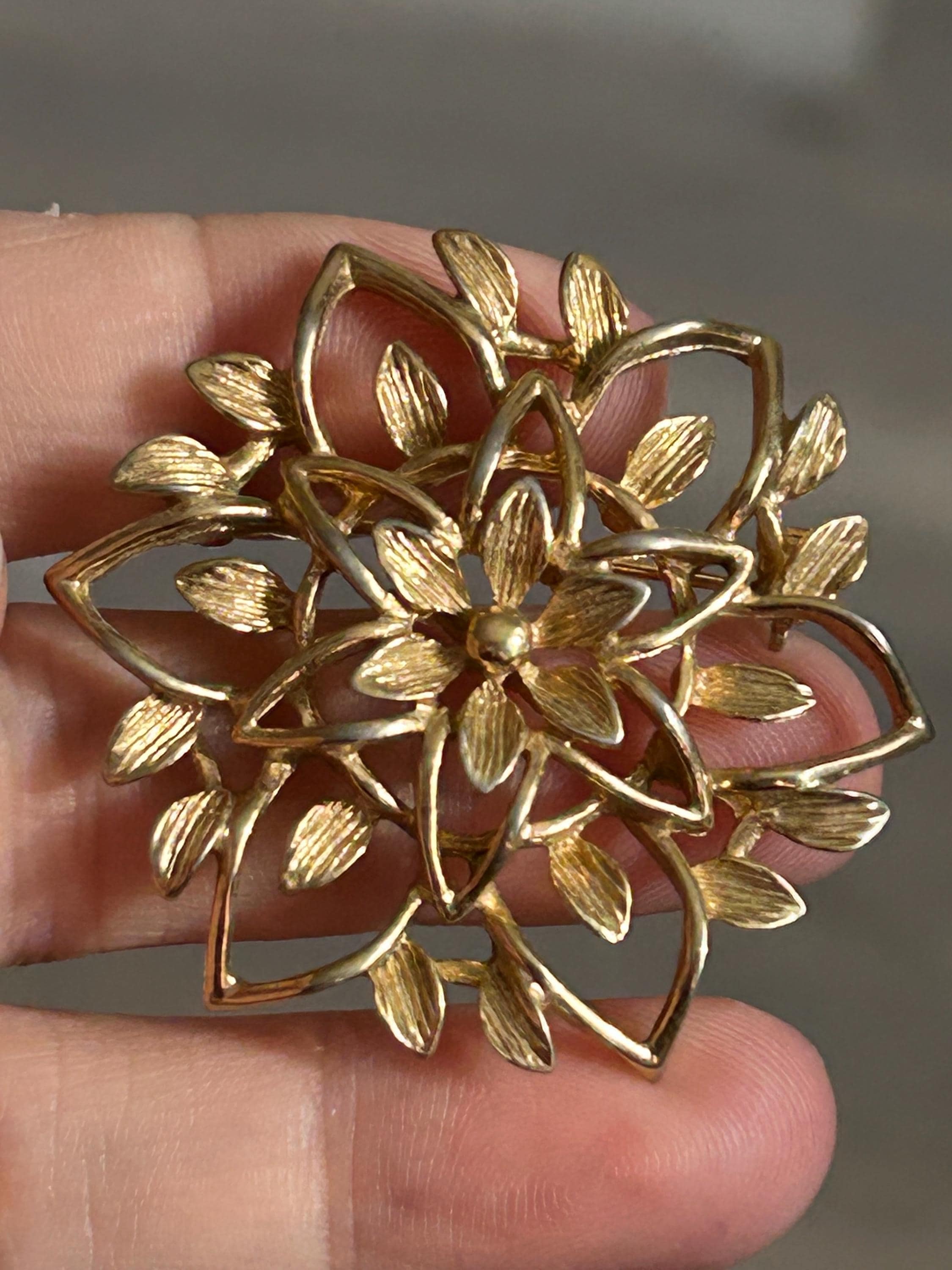 SARAH COVENTRY Jewelry Set: Flower Brooch & Clip Earrings - Etsy