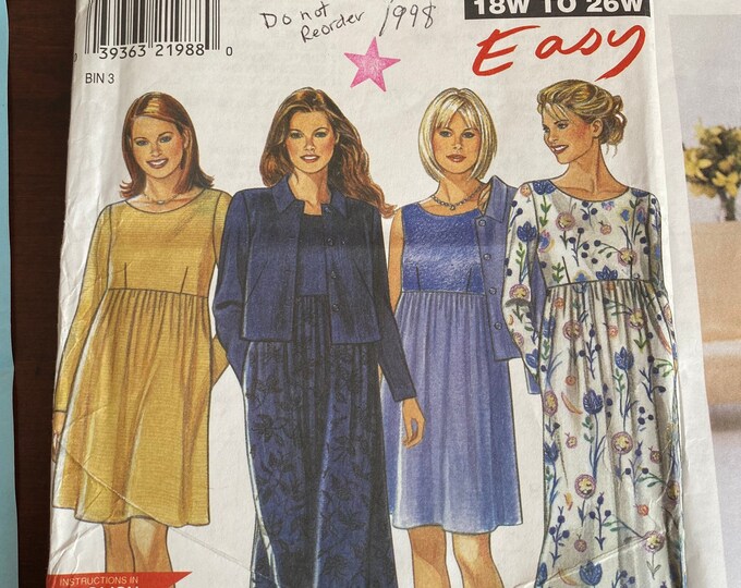 Easy Vintage Sewing Pattern Blueprintsnew Look 6778mccalls 2123 Dress
