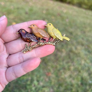 VOGEL BROSCHE, Vogel Schmuck, Vintage Brosche, Vogel Liebhaber Geschenk, Geschenk für sie, gold Vogel, Gold Brosche, Vintage Schmuck, Geburtstagsgeschenk