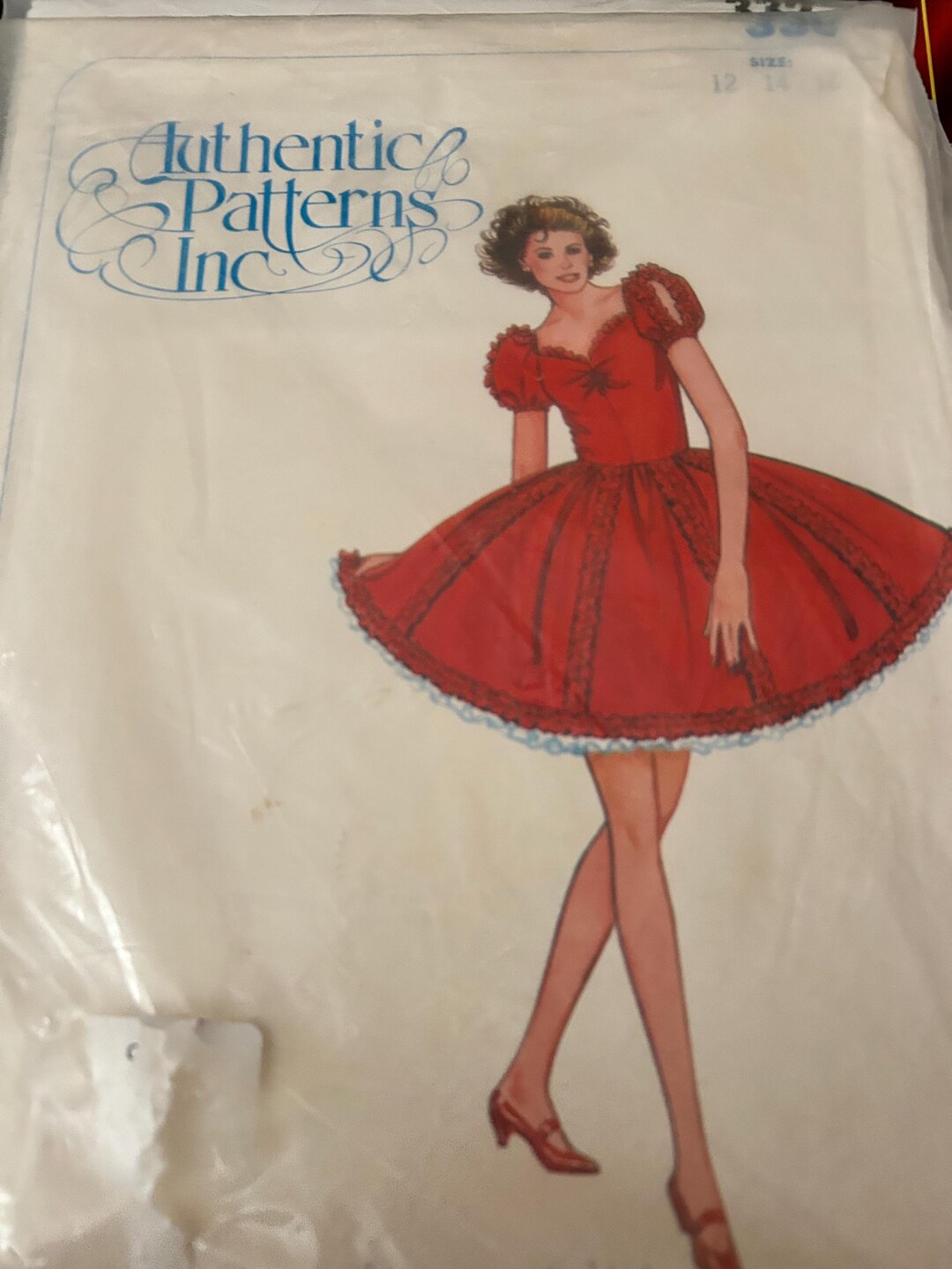 Vintage Authentic Patterns Dress Sewing Pattern (size 12-16) (PDF ...