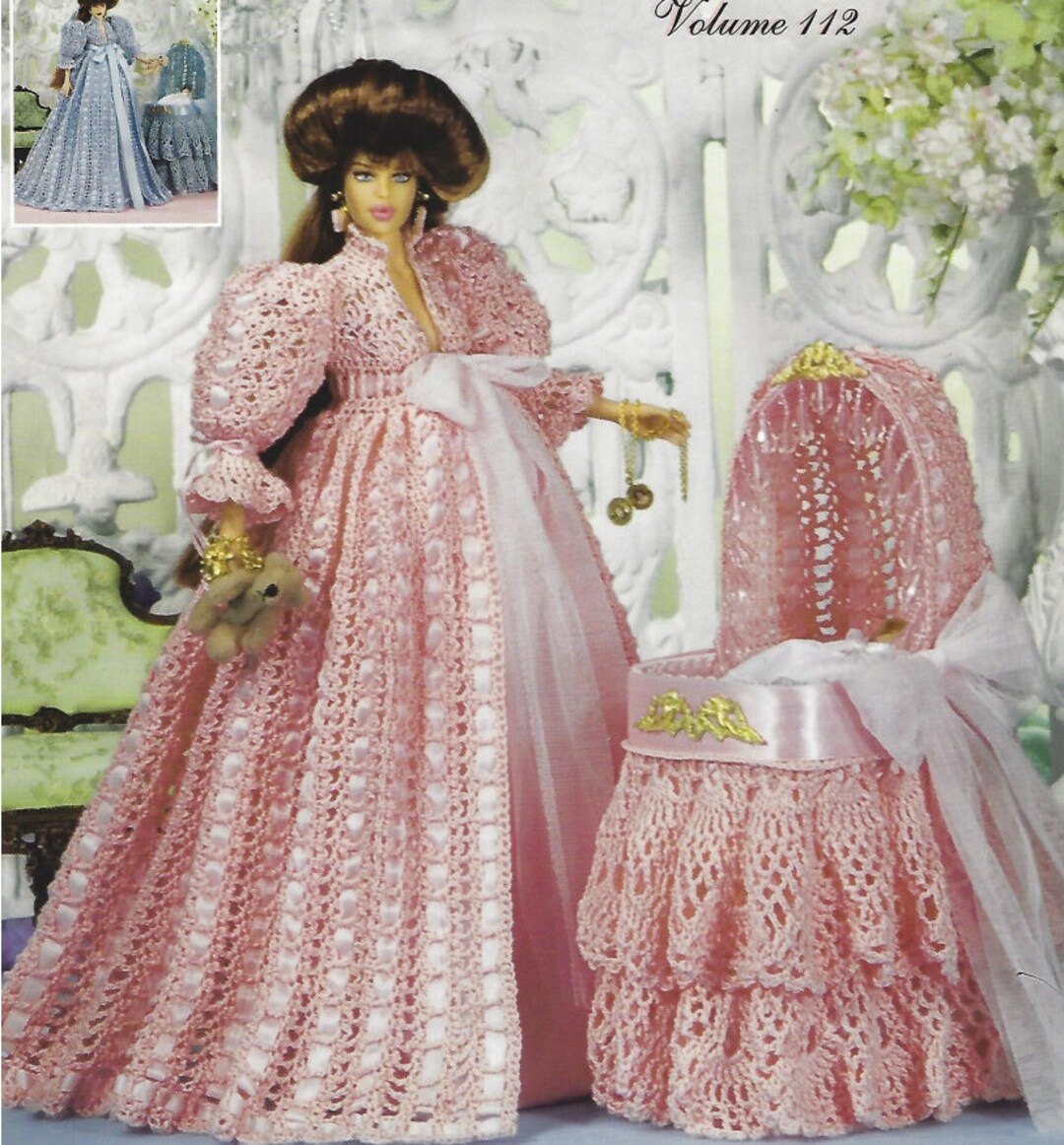 Crochet Pattern Pdfvictorian Fashion Doll Barbie Gown Crochet Vintage