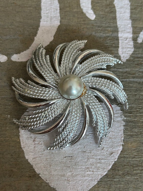 SARAH COVENTRY brooch, art deco brooch, silver br… - image 1