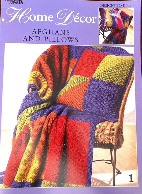 Home Decor Knitting Patterns Vintage Patterns Afghan and Etsy