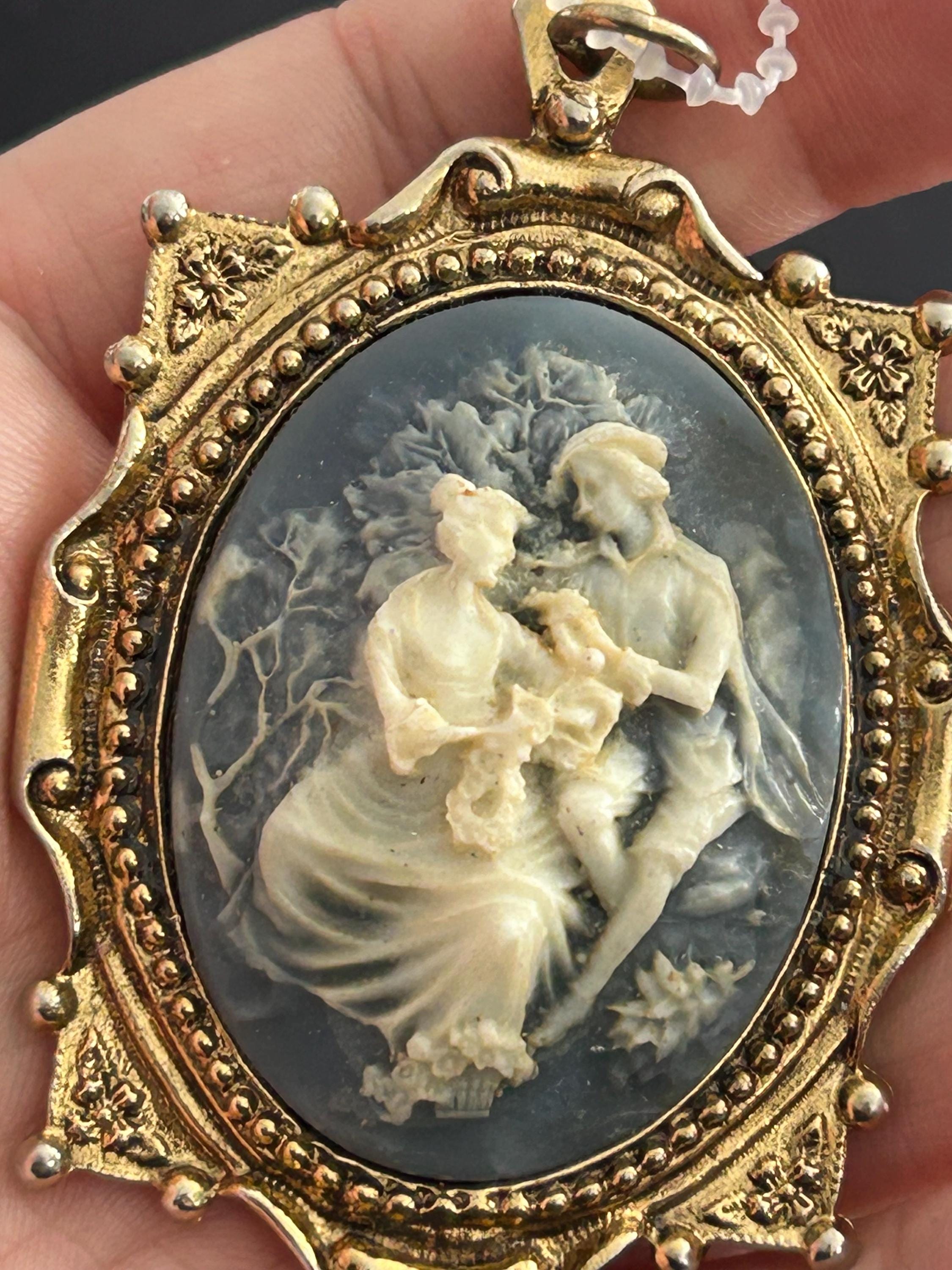 Broche Camée Argent | Bijoux Camée