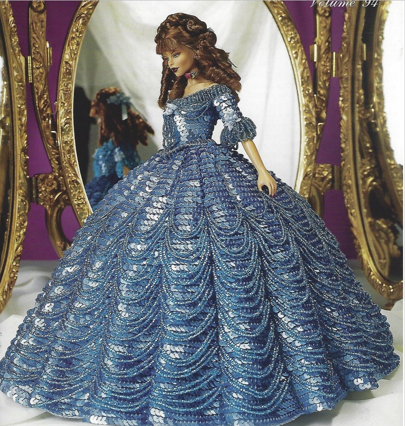 Buy Cora Gu Classic Sequin Marsala Mermaid Dress/Gowns For Barbie Doll/  Silkstone Doll /Girl's 'Present/Barbie Dress Online at desertcartINDIA