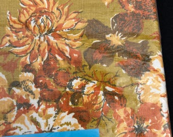 Tovaglia in pizzo floreale anni '50: decorazione da tavola vintage giallo brillante (filato fiammingo)