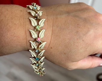 RHINESTONE BRACELET, woman bracelet, chain bracelet, diamond jewelry, valentine gift, anniversary gift, diamond bracelet, gift for her