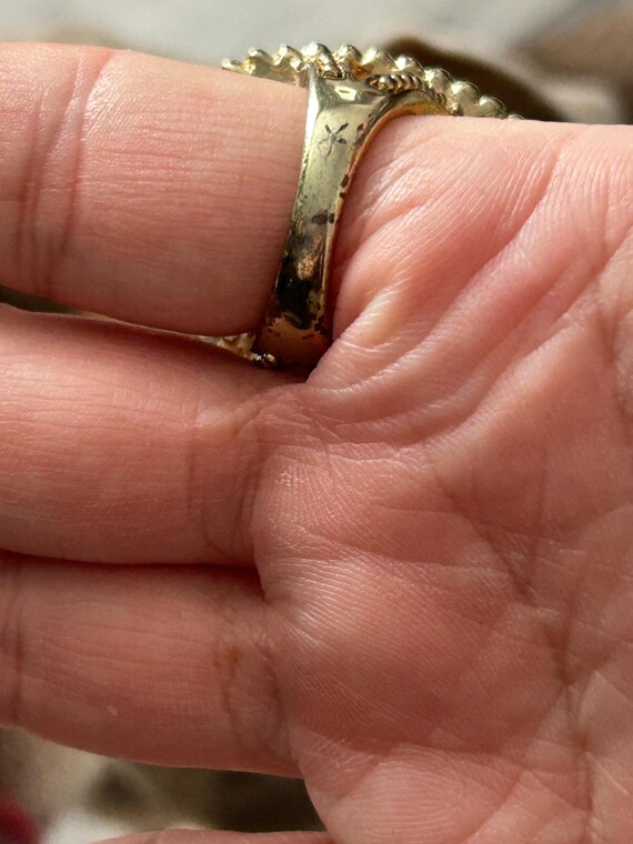 Orange carnelian-gemstone ring-statement ring-siz… - image 3