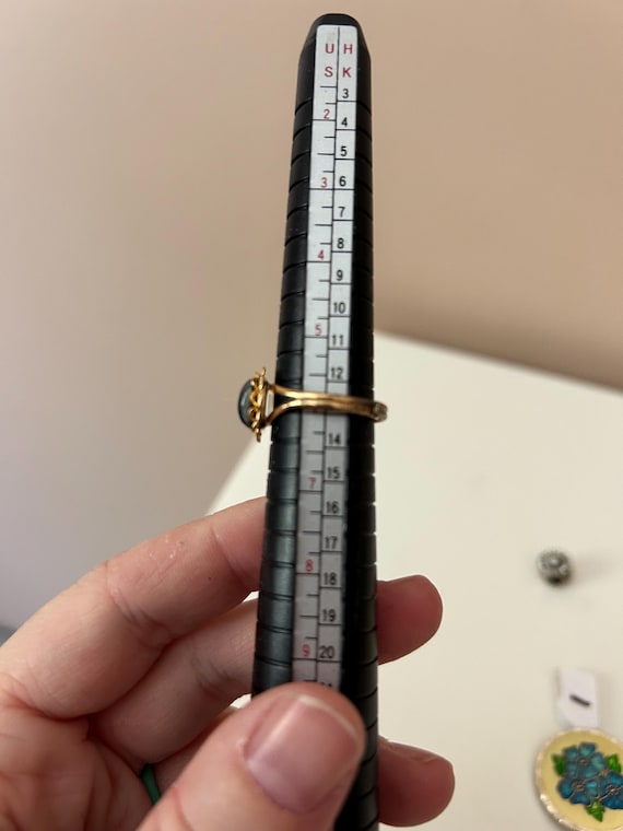 Blue LABRADORITE-gemstone ring-statement ring-siz… - image 5