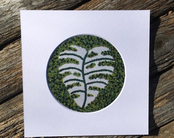 Monstera Leaf matted print