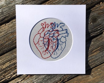 Dual Hearts matted print