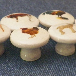 Barnyard animals knobs, cute farmhouse kitchen decor, country themed cabinet knobs, dresser drawer knobs cow-sheep-chicken-horse-pig-goat image 9