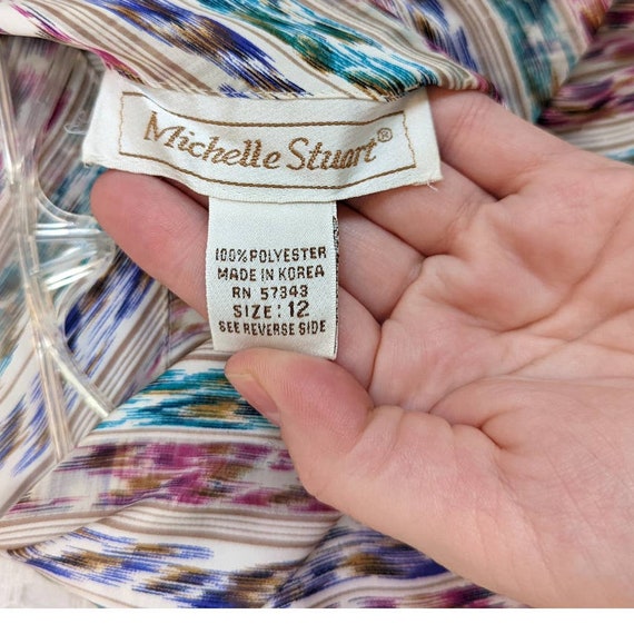 Michelle Stuart Vintage Retro 70s Colorful Stripe… - image 9