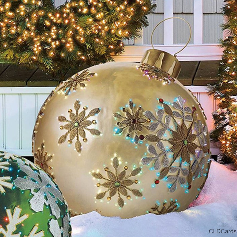 Oversize Xmax Tree Decorations Giant Outdoor Christmas Balls - Etsy