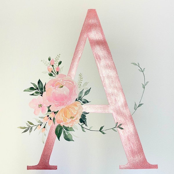 Watercolor Monogram - Etsy