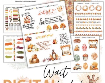 Wait Bible Journaling and Faith Planner Printable