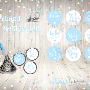 Its a Boy Kiss Sticker, Candy Labels, Printed Hershey Kiss Stickers, Baby Shower, 216 stickers, Labels, Printed & Shipped Fast