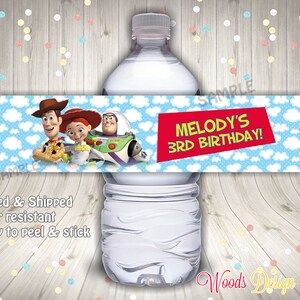 ▷ Toy Story 4 Water Bottle Label: Edit, Download and print