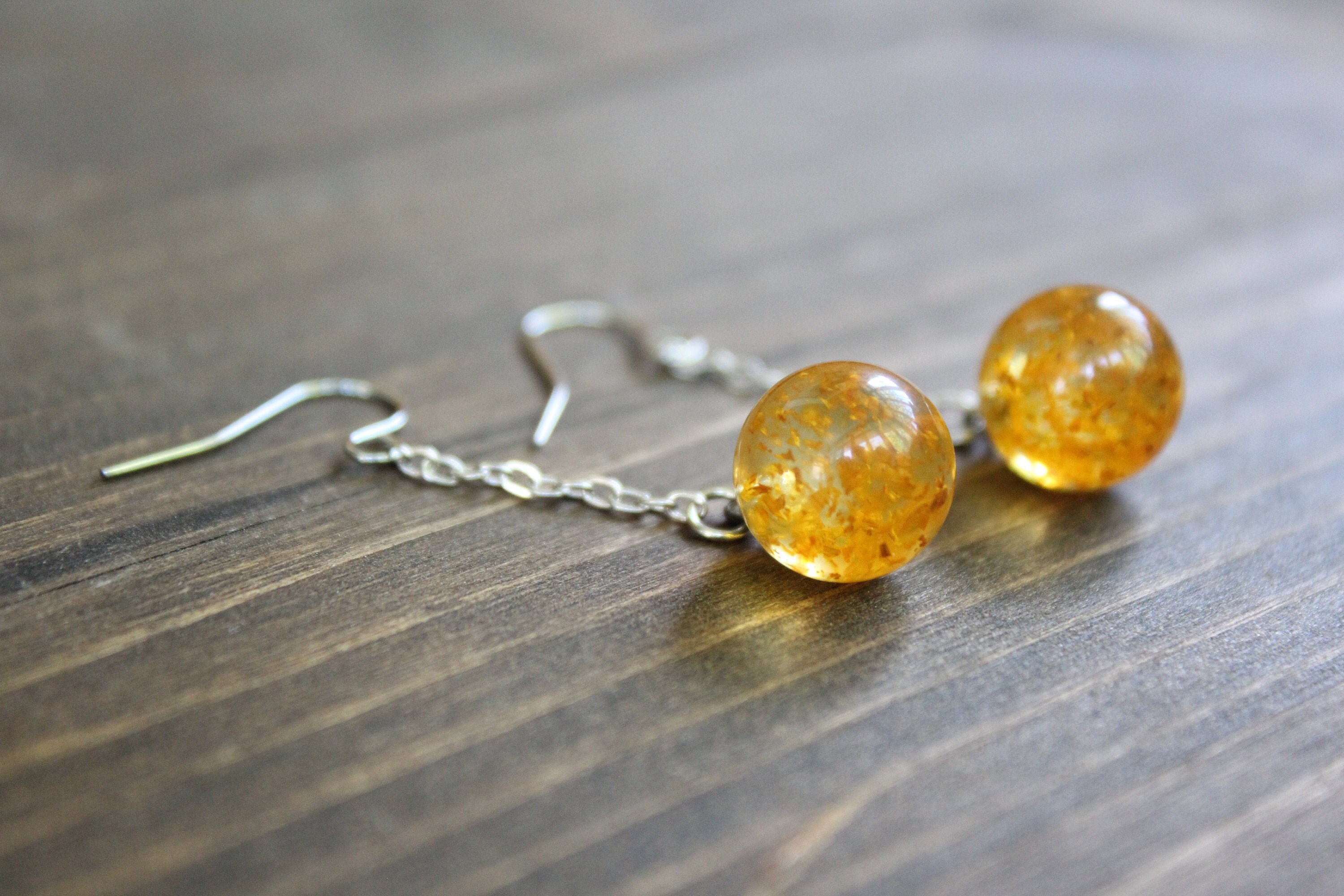 Dangle Sphere Earrings