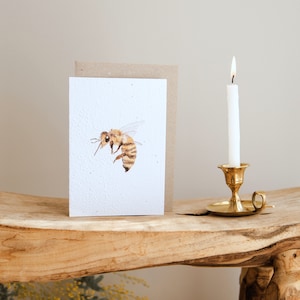 Seeded Card // Bee // Plantable Card // Australian Native Seeds // Seeded Paper