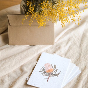 Seeded Card // Banksia Hookeriana // Plantable Card // Australian Native Seeds // Seeded Paper