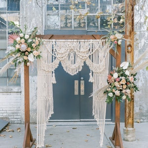 Boho Macrame Wedding Backdrop, Ceremony Backdrop, Wedding Arch, Bohemian Wedding