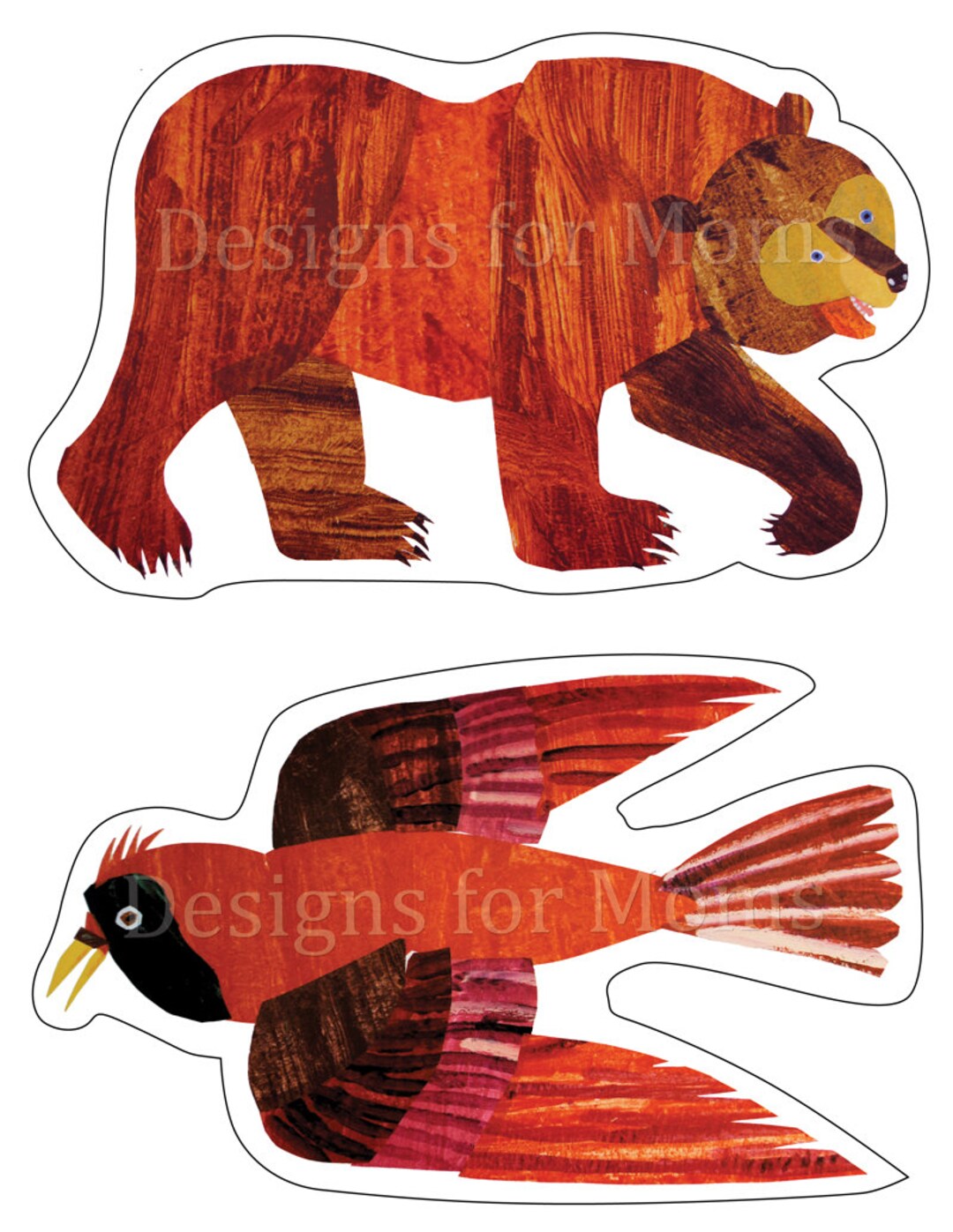 Brown Bear Brown Bear Wall Decorations PRINTABLE Etsy