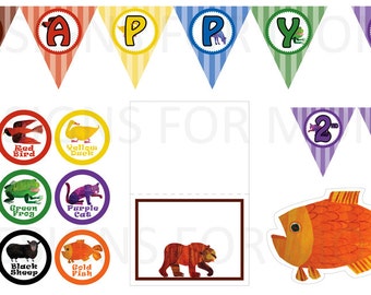 Brown Bear Brown Bear birthday package printable