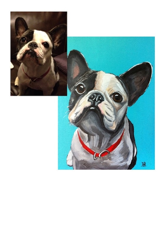 Custom Pet Portrait, Pet Painting, Dog Portrait, custom painting, gifts for Dog lovers, dog painting, cat painting, gifts for her, dog lover