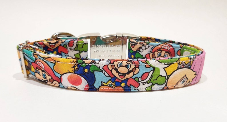 Mario smash video game unisex dog collar  Smashing image 1