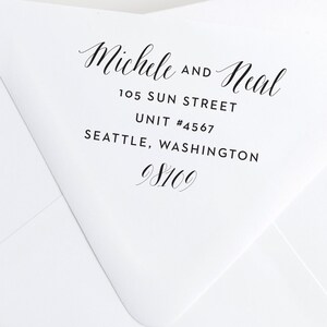 Mixed Calligraphy Address Stamp image 1