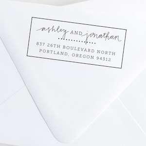 Mixed Script Address Stamp