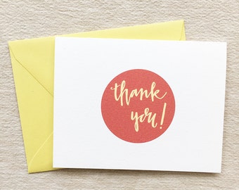 Thank you! // card + envelope