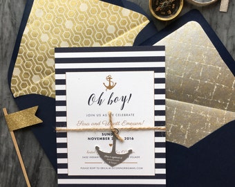 Nautical Baby Shower Invitation