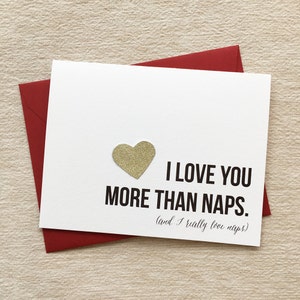Je t’aime plus que des siestes // Carte + Enveloppe