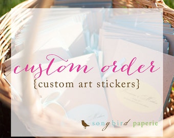 ADD ON - Custom Text for Stickers