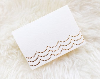 Gold Dot Place Cards // Set of 12