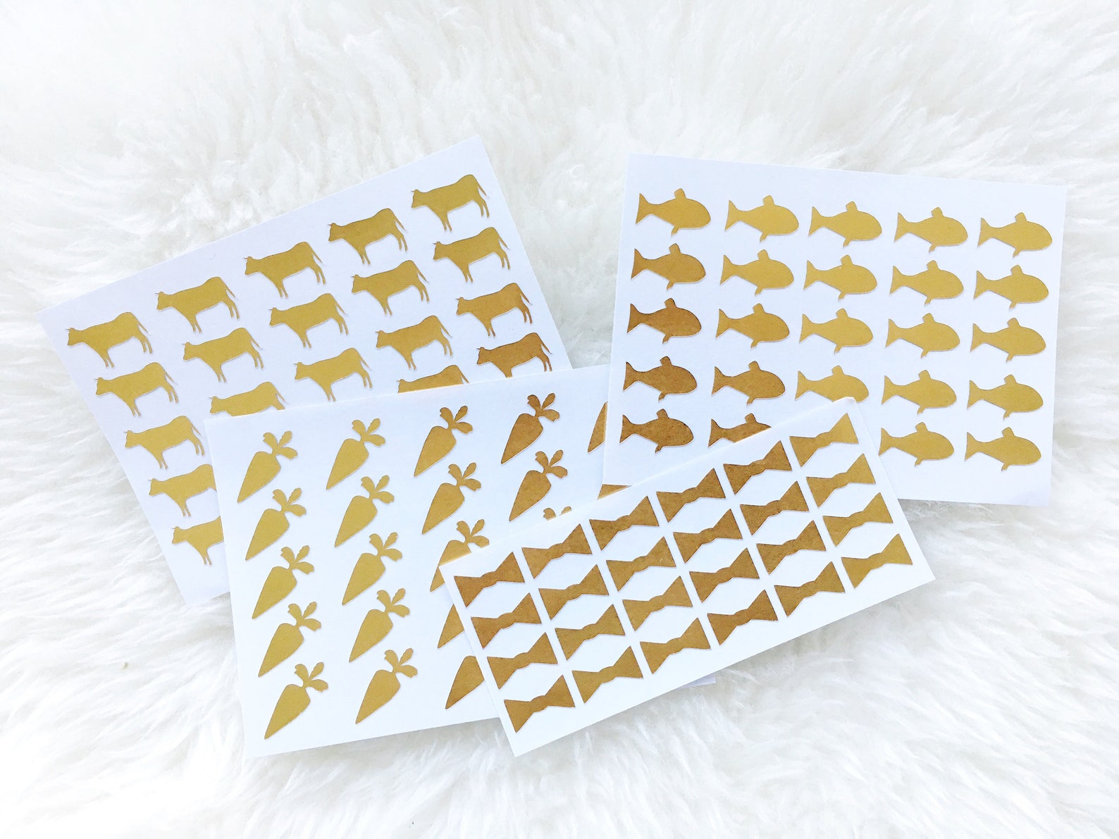 Place/escort Card Meal Indicator Stickers sets of 20 Etsy