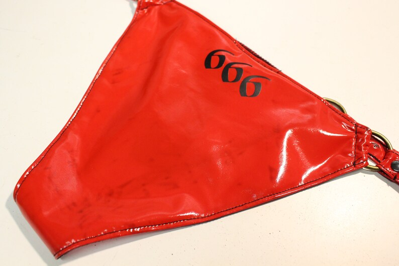 High Shiny Vinyl Bikini Occultfashion Occultwear Etsy