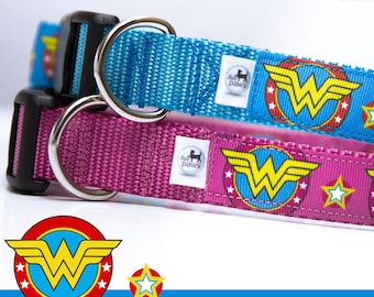 Wonder Woman Dog Collar