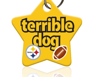 Pittsburgh Steeler Terrible Dog - Pet ID Tag
