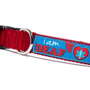 I Am DEAF Dog Collar