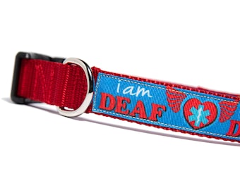 I Am DEAF Dog Collar