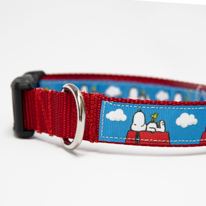 Matching Snoopy & Woodstock Pet ID Tag and Collar Etsy